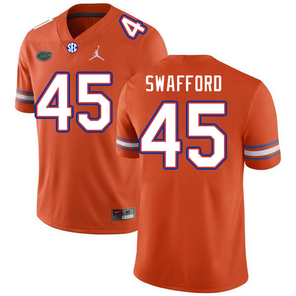 Men #45 Layne Swafford Florida Gators College Football Jerseys Stitched Sale-Orange